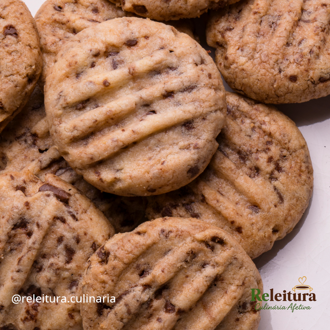 Bolacha de Cacau com Raspas de Chocolate Meio Amargo