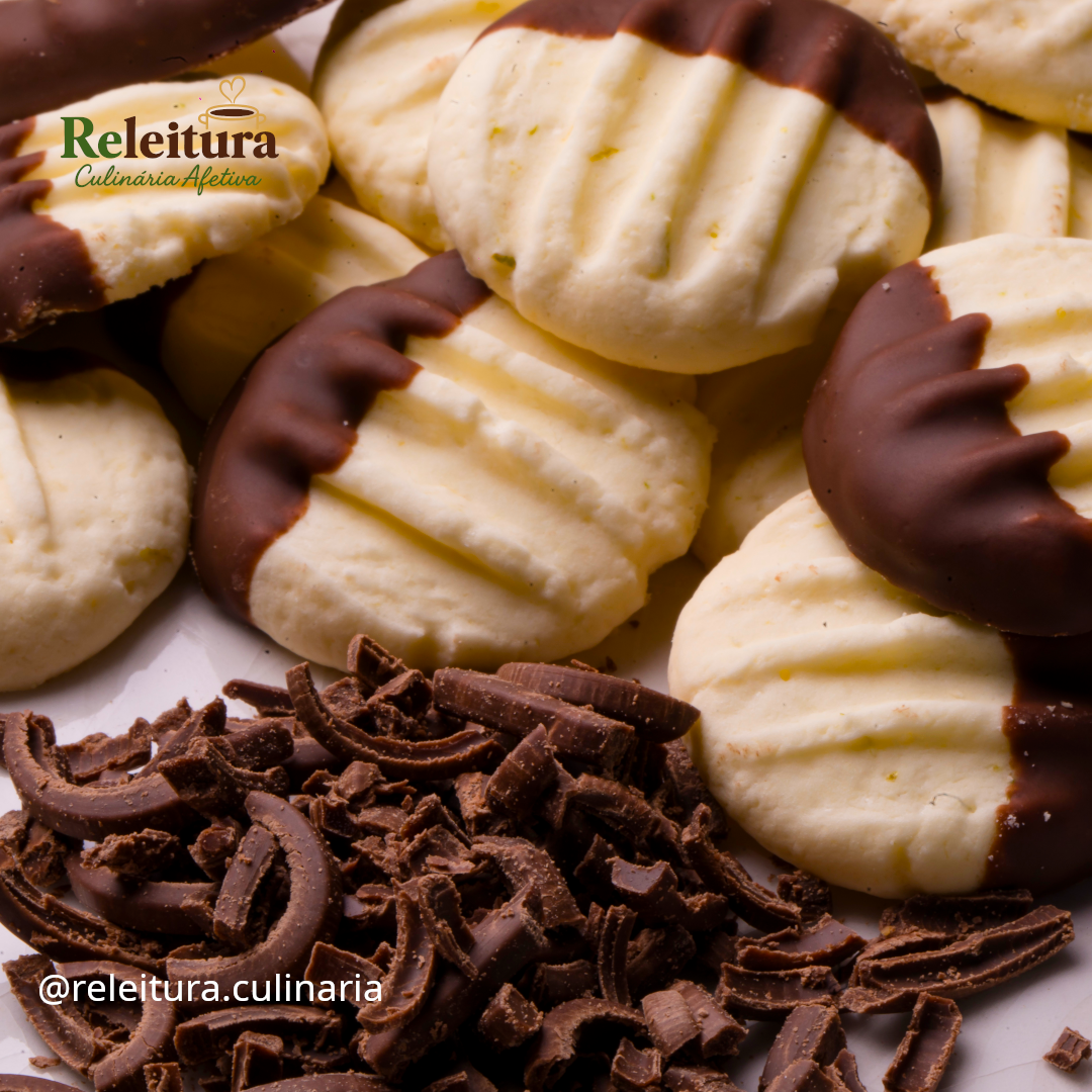 Sequilho de Laranja com Chocolate Meio Amargo